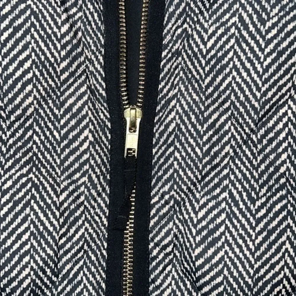 J. Crew black and tan duvet filled puffer vest size xsmall - Picture 3 of 6